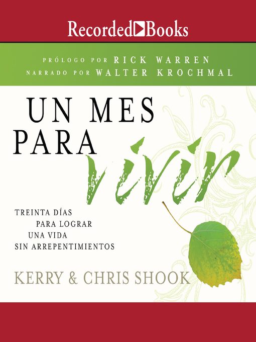 Title details for Un mes para vivir (A Month to Live) by Kerry Shook - Available
